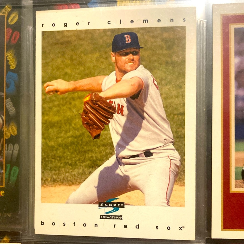 Roger Clemens Boston Red Sox 1996 Baseball Card.